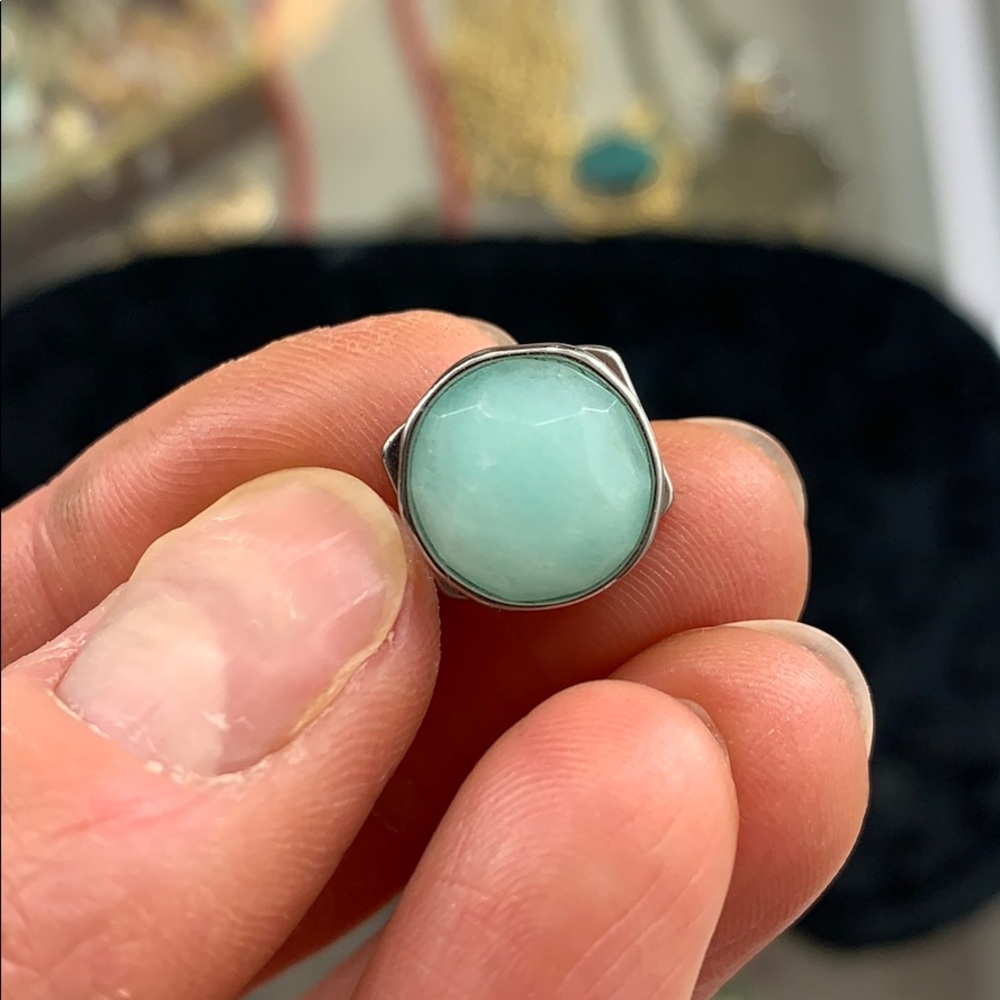Mint green stone for keep collective